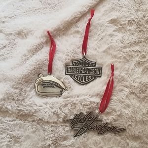 Harley Davidson metal ornaments
